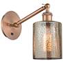Ballston Cobbleskill 5" LED Sconce - Copper Finish - Mercury Shade