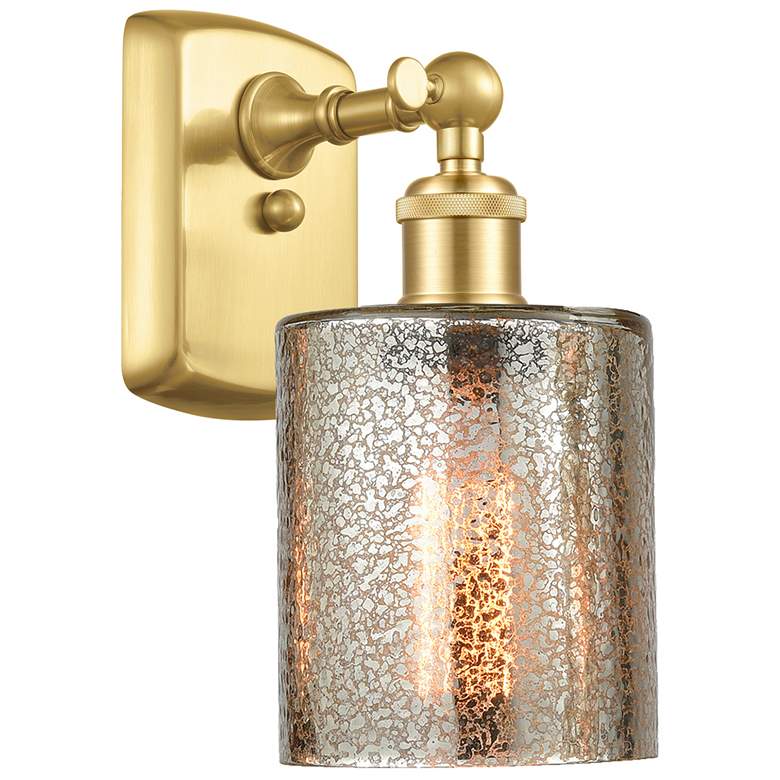 Image 1 Ballston Cobbleskill 5" LED Sconce - Gold Finish - Mercury Shade