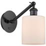Ballston Cobbleskill 5" LED Sconce - Matte Black Finish - Matte White