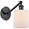 Ballston Cobbleskill 5" LED Sconce - Matte Black Finish - Matte White