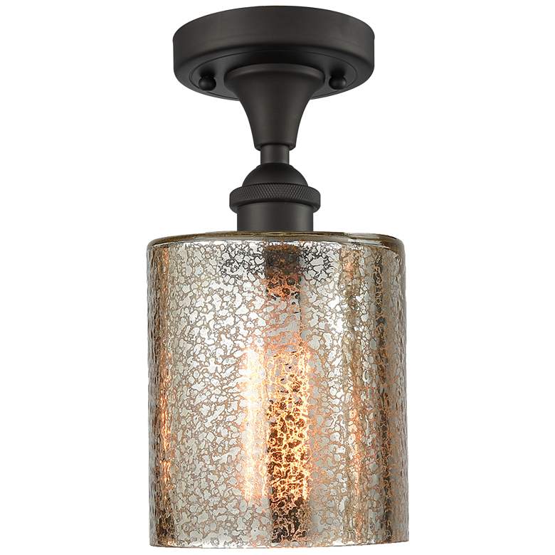 Image 1 Ballston Cobbleskill 5" LED Semi-Flush Mount - Oil Rubbed Bronze - Mer