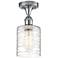 Ballston Cobbleskill 5" LED Semi-Flush Mount - Polished Chrome - Deco