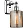 Ballston Cobbleskill 5" Polished Chrome Sconce w/ Mercury Shade