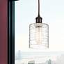 3_Ballston Cobbleskill 5" Wide Oil-Rubbed Bronze Mini Pendant more views