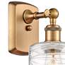 3_Ballston Cobbleskill 9" High Brushed Brass Wall Sconce more views