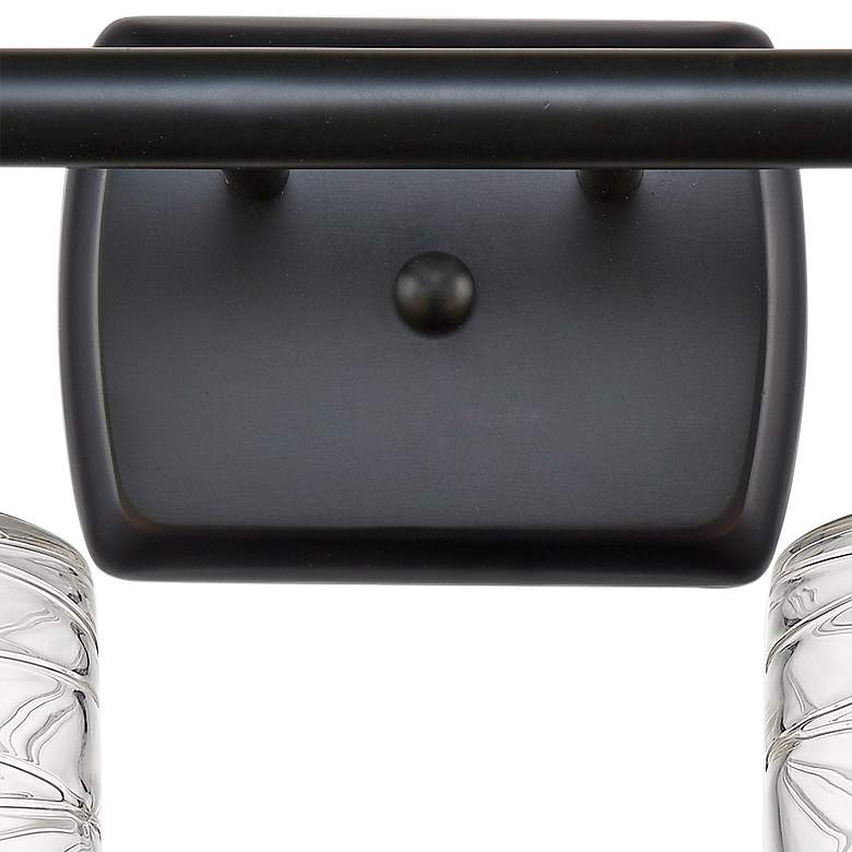 Image 3 Ballston Cobbleskill 9" High Matte Black 2-Light Wall Sconce more views