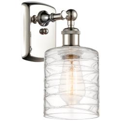 Ballston Cobbleskill 9&quot; High Polished Nickel Wall Sconce