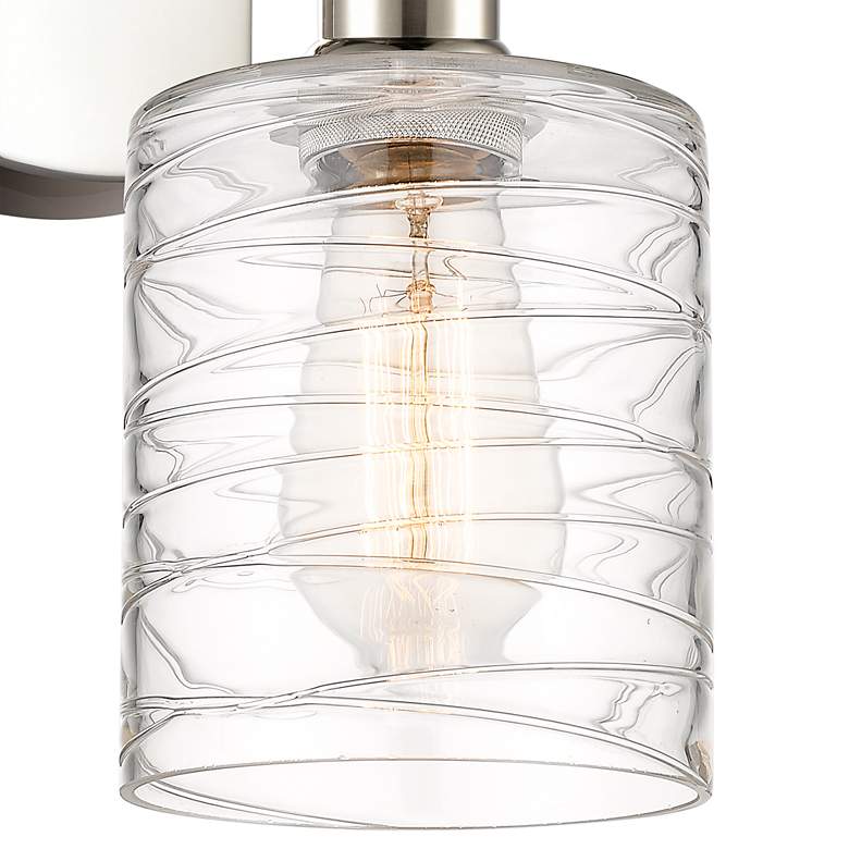 Image 2 Ballston Cobbleskill 9" High Polished Nickel Wall Sconce more views