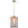 Ballston Cobbleskill 9" LED Mini Pendant - Brushed Satin Nickel - Merc