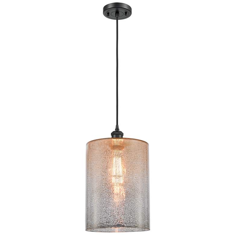 Image 1 Ballston Cobbleskill 9" LED Mini Pendant - Matte Black - Mercury Shade