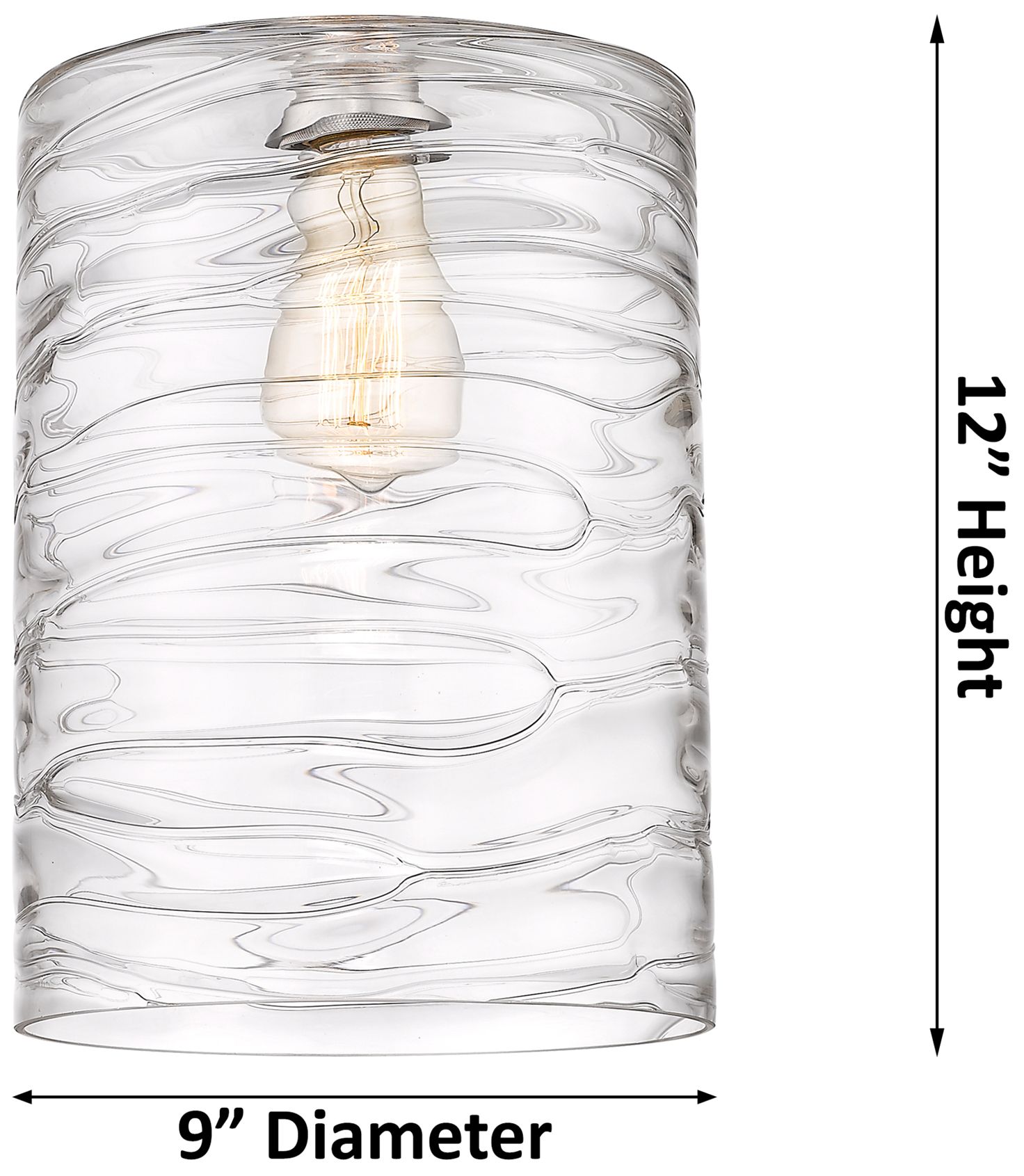 Image 6 Ballston Cobbleskill 9" Polished Nickel Corded Mini Pendant w/ Deco Sh more views