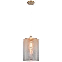 Ballston Cobbleskill 9"W Brushed Brass Corded Mini Pendant w/ Mercury