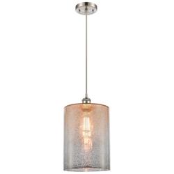 Ballston Cobbleskill 9"W Brushed Nickel Corded Mini Pendant Mercury Sh