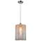 Ballston Cobbleskill 9"W Chrome Corded Mini Pendant w/ Mercury Shade