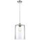 Ballston Cobbleskill 9"W Polished Nickel Corded Mini Pendant w/ Clear