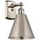 Ballston Cone 11.25"H Brushed Satin Nickel Sconce