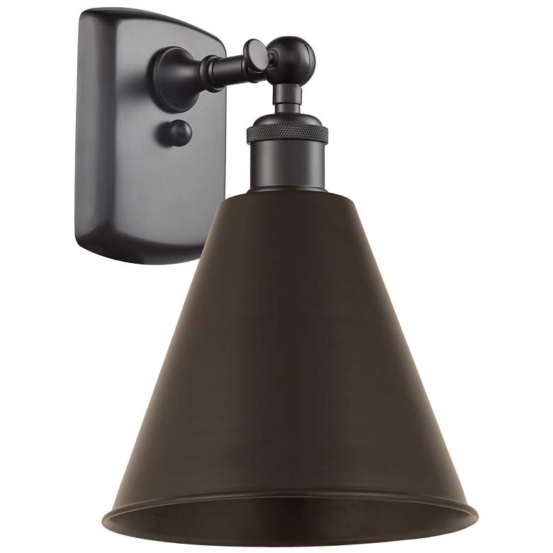Image 1 Ballston Cone 11.25"H Oil Rubbed Bronze LED Sconce