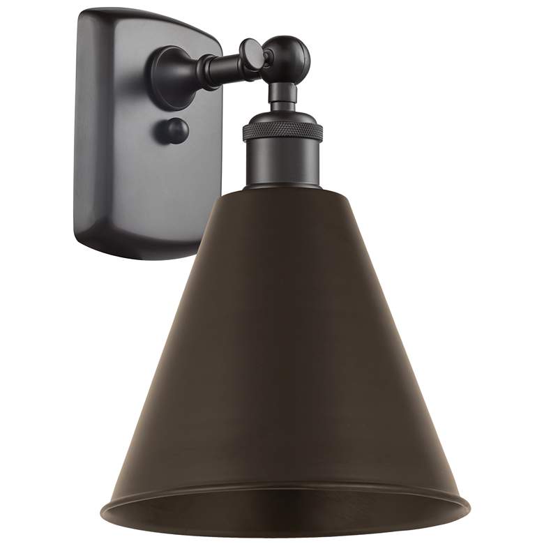 Image 1 Ballston Cone 11.25 inchH Oil Rubbed Bronze LED Sconce