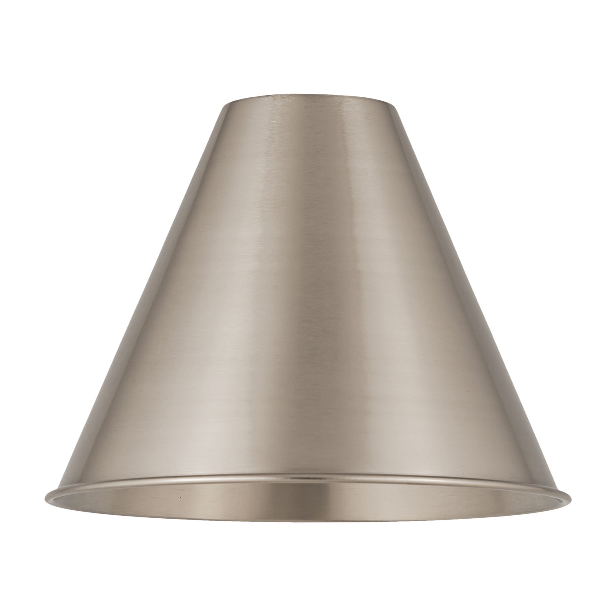 Image 3 Ballston Cone  12" Semi-Flush Mount - Satin Nickel - Satin Nickel more views