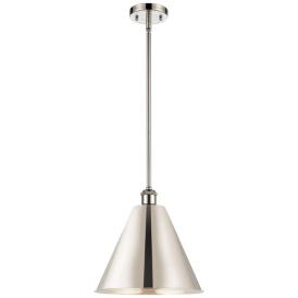 Ballston Cone 12" Wide Polished Nickel Pendant With Polished Nickel Sh Ballston Cone 12" Wide Polished Nickel Pendant With Polished Nickel Sh