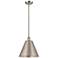 Ballston Cone 12"W Brushed Satin Nickel LED Pendant
