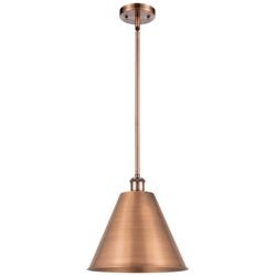 Ballston Cone 12&quot;W Copper LED Pendant With Copper Shade