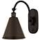 Ballston Cone 13.75"H Oil Rubbed Bronze Horizontal Swivel LED Sconce