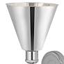 2_Ballston Cone 13"High Polished Chrome Sconce With Polished Chrome Shad more views