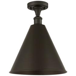 Ballston Cone  16" LED Semi-Flush - Oil Rubbed Bronze - Oil Rubbed Bro