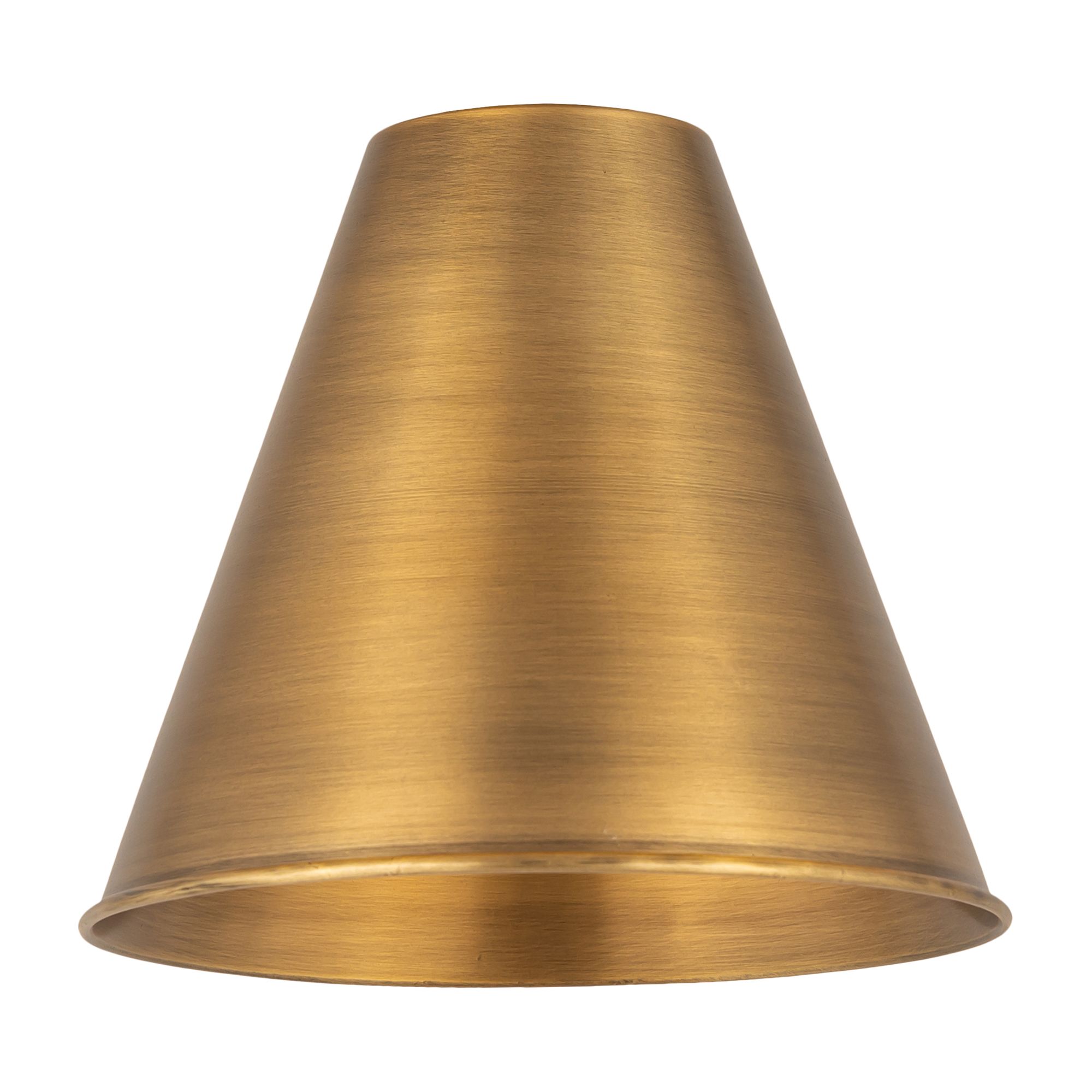 Image 4 Ballston Cone 18"W 2 Light Brushed Brass Bath Light w/ Brushed Brass S more views
