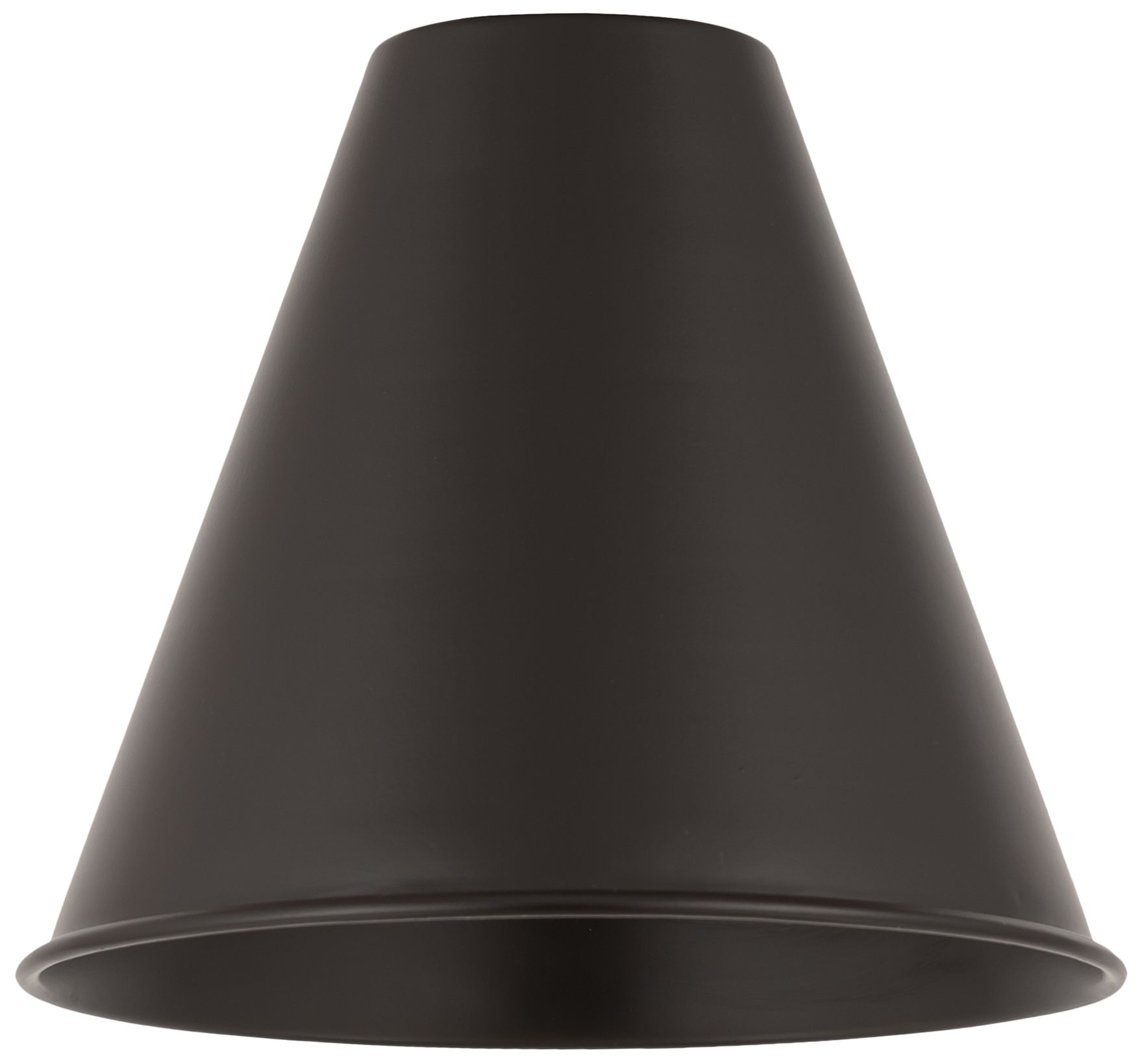 Image 4 Ballston Cone 2 Light 18" Bath Light - Black Brass - Matte Black Shade more views