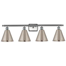Ballston Cone 38"W 4 Light Brushed Satin Nickel Bath Light Ballston Cone 38"W 4 Light Brushed Satin Nickel Bath Light