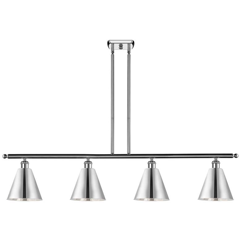 Image 1 Ballston Cone 4 Light 48" Island Light - Polished Chrome - Polished C