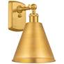 Ballston Cone 8" LED Sconce - Gold Finish - Gold Shade