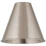3_Ballston Cone 8" LED Semi-Flush Mount - Satin Nickel - Satin Nickel more views