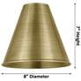 4_Ballston Cone 8" LED Semi-Flush Mount - Satin Nickel - Satin Nickel more views