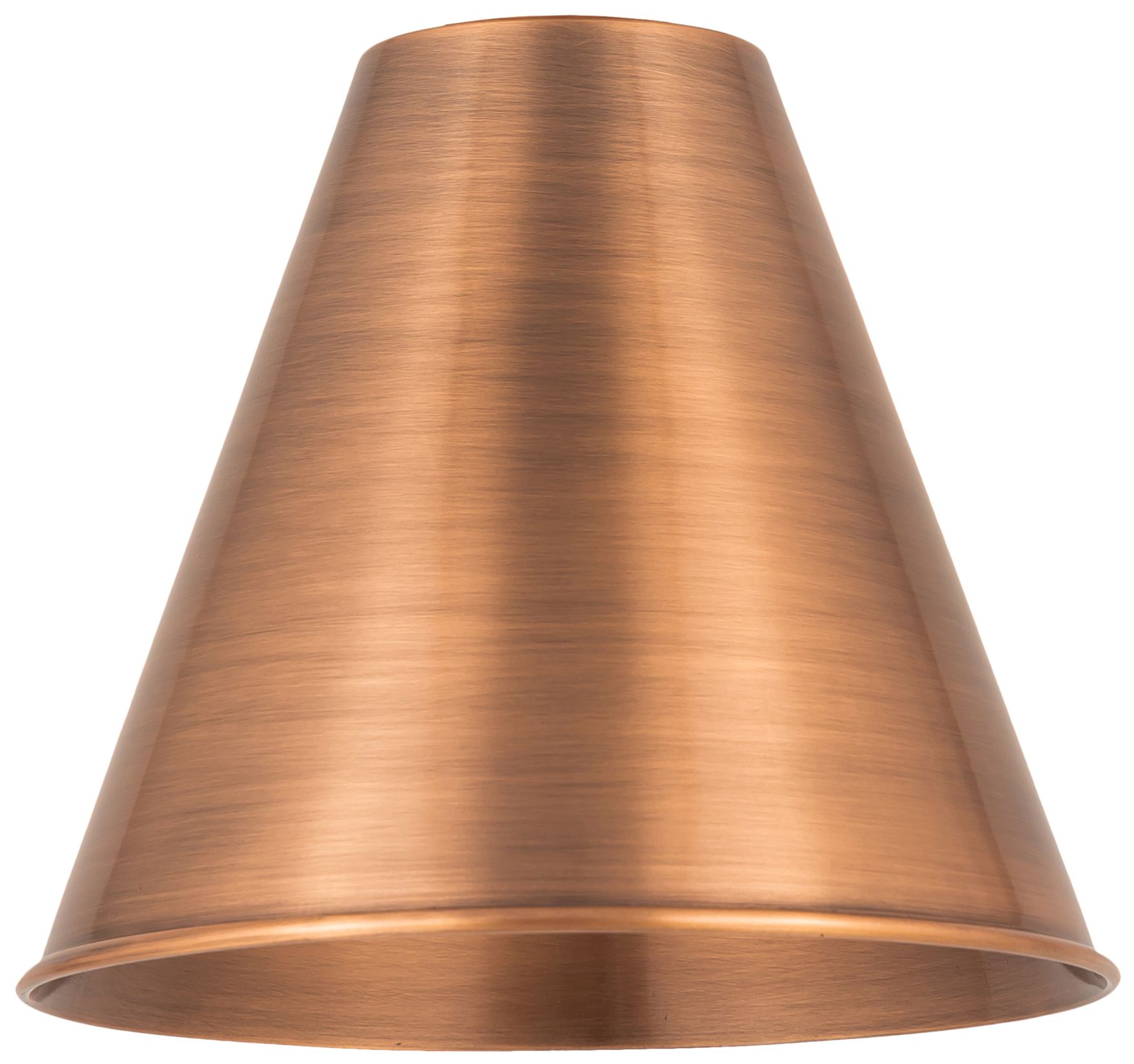 Image 3 Ballston Cone  8" Semi-Flush Mount - Antique Copper - Antique Copper S more views