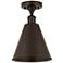 Ballston Cone 8" Semi-Flush Mount - Oil Rubbed Bronze - Oil Rubbed Br