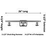 3_Ballston Farmhouse 28"W 3 Light Brass Bath Light w/ Clear White Shade more views