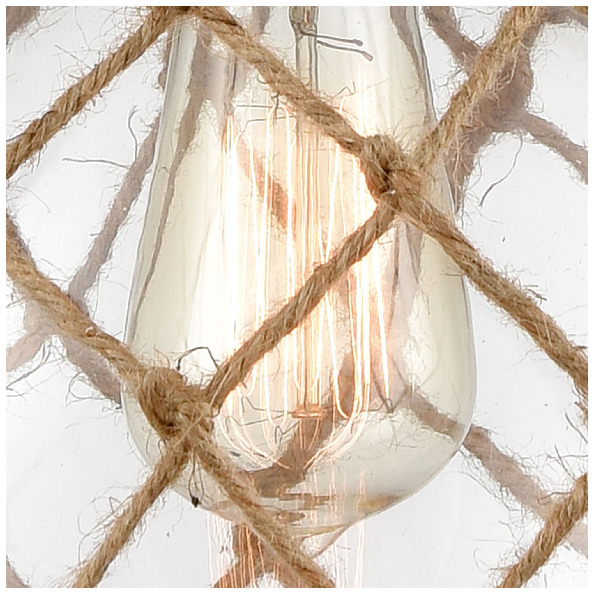Image 2 Ballston Farmhouse Rope 10"W Oil-Rubbed Bronze Ceiling Light more views