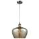 Ballston Fenton 11" LED Mini Pendant - Brushed Satin Nickel - Mercury