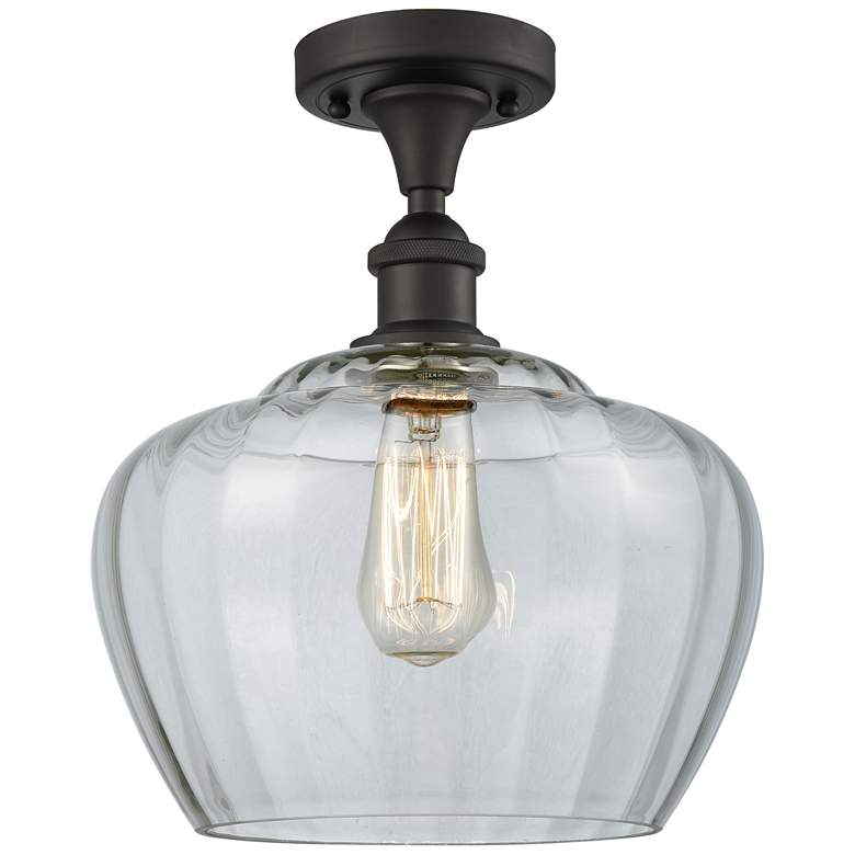 Image 1 Ballston Fenton 11" LED Semi-Flush Mount - Oil Rubbed Bronze - Clear