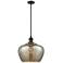 Ballston Fenton 11" Oil Rubbed Bronze Mini Pendant w/ Mercury Shade