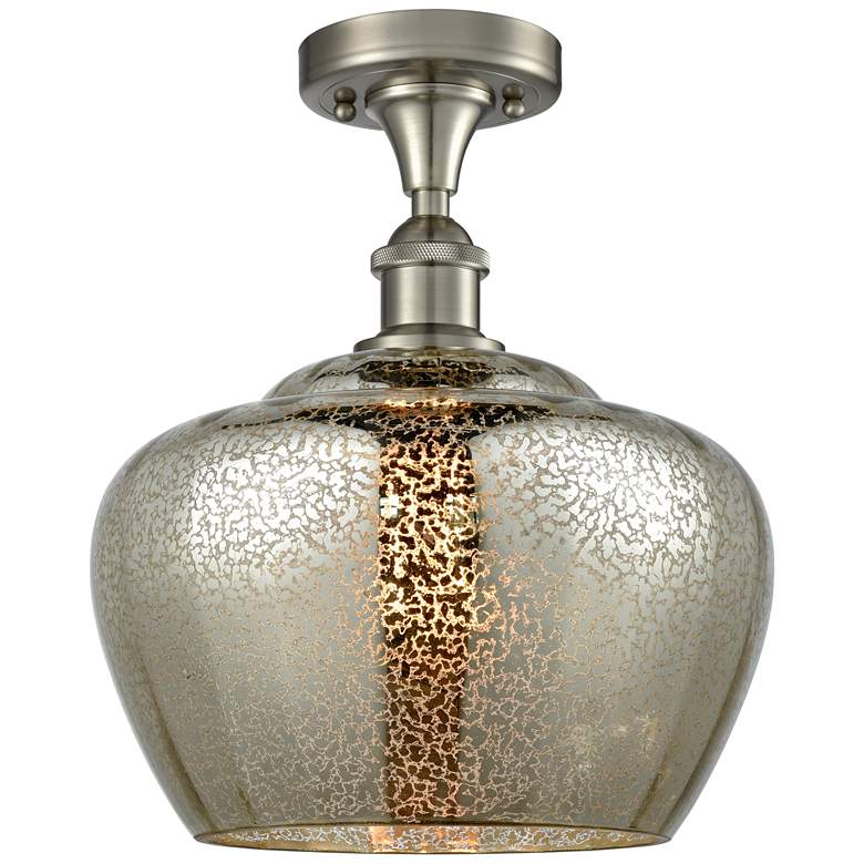 Image 1 Ballston Fenton 11" Wide Brushed Satin Nickel Ceiling Light