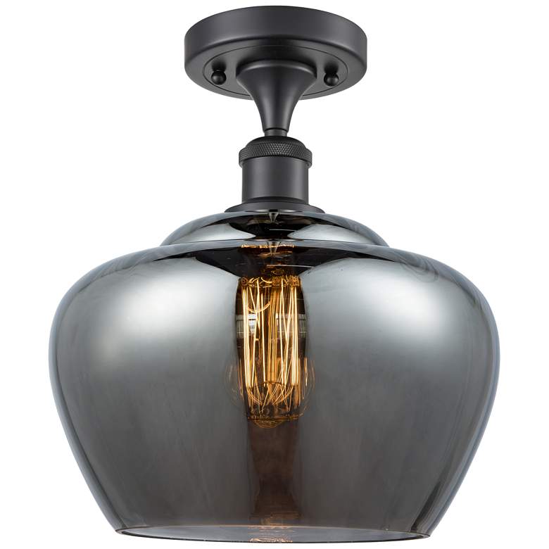 Image 1 Ballston Fenton 11" Wide Matte Black Ceiling Light