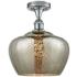 Ballston Fenton 11" Wide Polished Chrome Semi Flush Mount w/ Mercury S