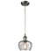 Ballston Fenton 6.5"W Brushed Nickel Corded Mini Pendant w/ Clear Shad