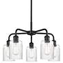 1_Ballston Hadley 22 1/2" Wide Matte Black 5-Light Chandelier