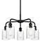 Ballston Hadley 22 1/2" Wide Matte Black 5-Light Chandelier