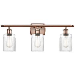 Ballston Hadley 26"W Antique Copper 3-Light Bath Light